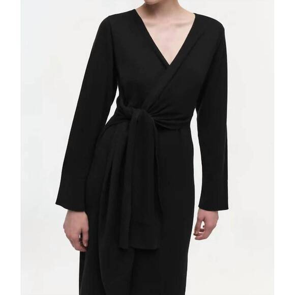 NEW SIMKHAI skyla midi dress in black